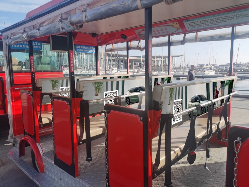青岛奥帆船中心5A景区观光车广告招商