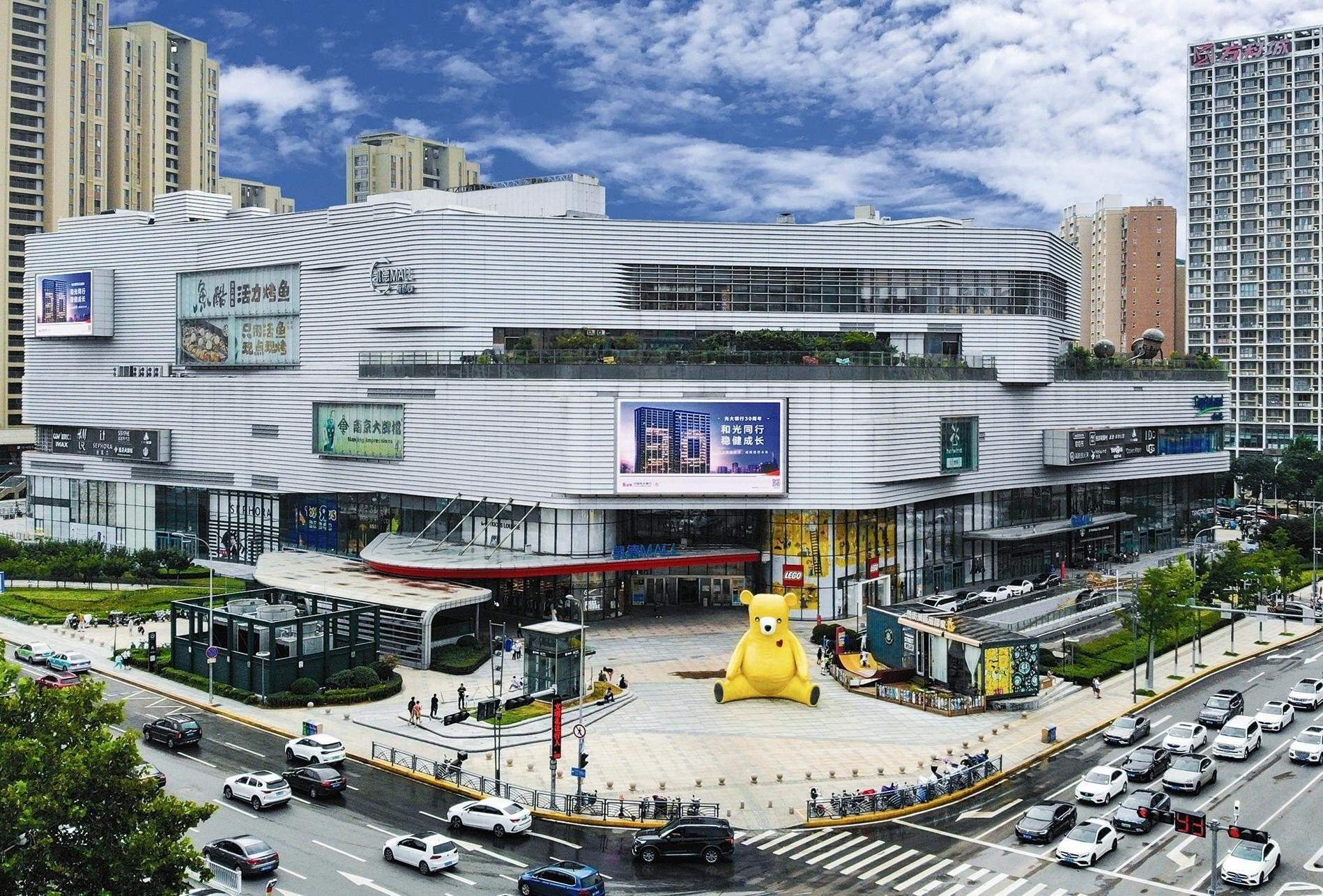 凯德MALL双子屏实景图