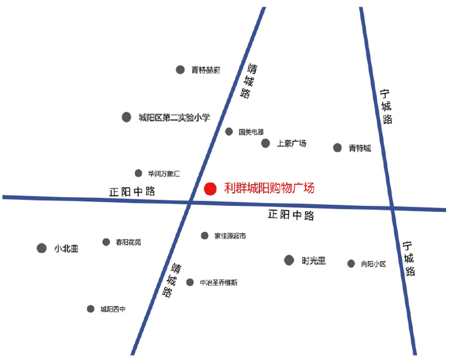 利群购物广场LED屏 点位位置示意